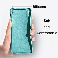 Prosta krawędź płynnego silikonu skrzynka dla Xiaomi czarny rekin 4 BlackShark 3 4 4s Pro miękka TPU odporna na wstrząsy telefon pokrywa Coque Fundas 6